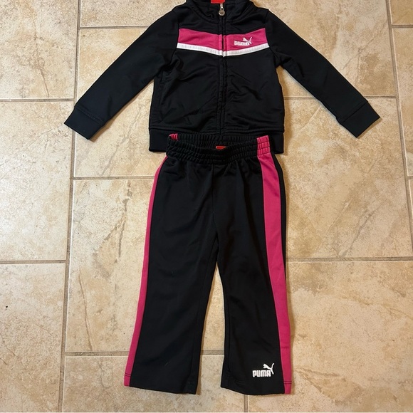 Puma Girls’ 2 Piece Tracksuit Set - Picture 1 of 5